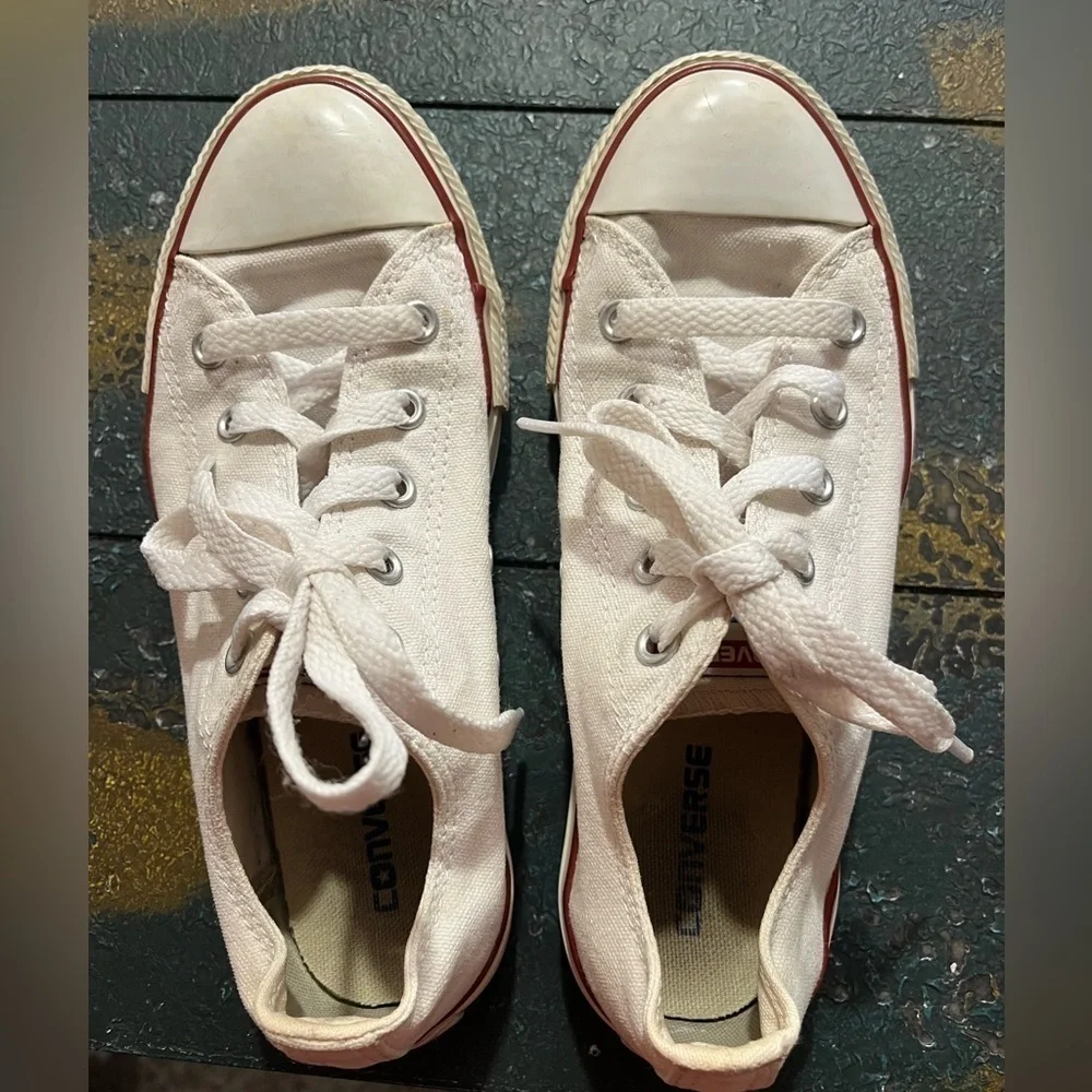 Converse Chuck Taylor All Star Oxford All White Kids Sz 2.5 Shoes